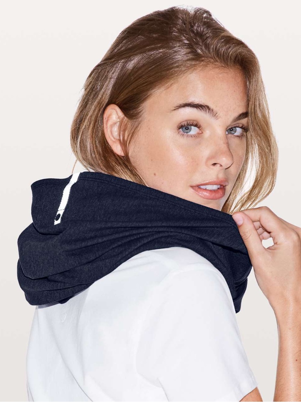 Lululemon Vinyasa Scarf Wrap Heathered  Hero Blue Rulu Adjustable Yoga